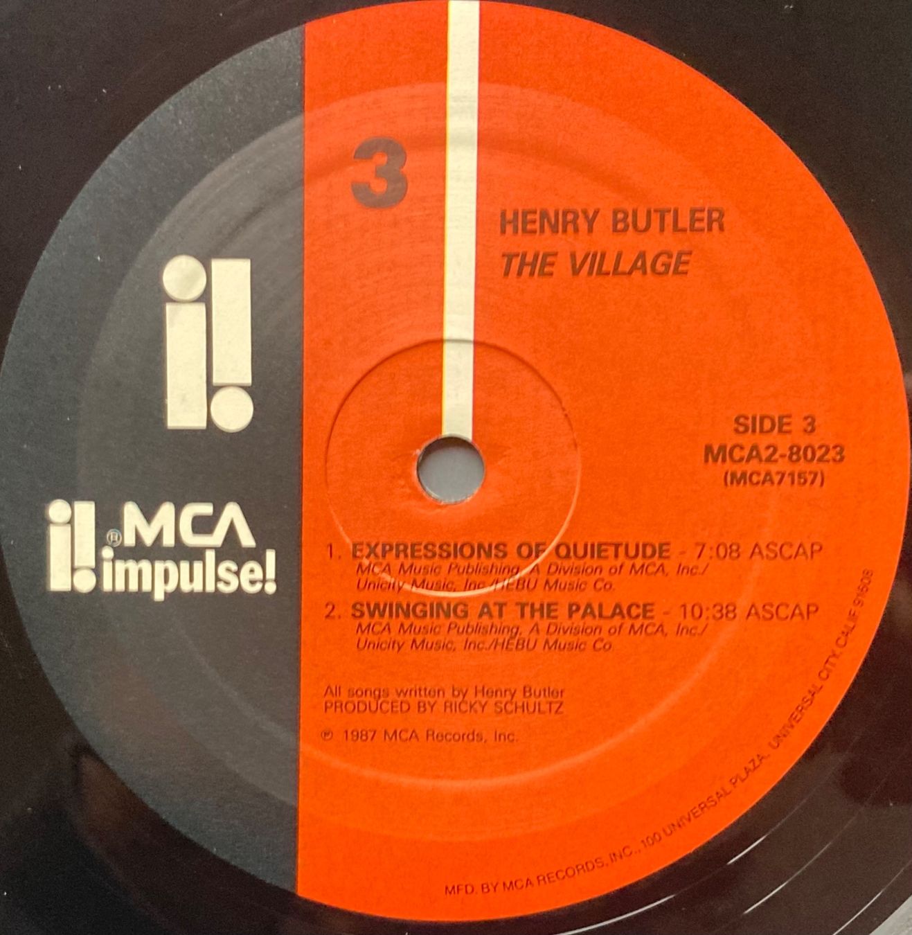Dischi in vinile: HENRY BUTLER - THE VILLAGE – Usato da Poliez-Pittet venduto da Newtown-Records 3