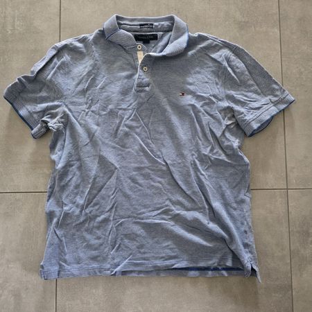 Tommy Hilfiger Polo Shirt Blue Size XL Custom Fit