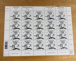 20xFr. 1.00 Briefmarken postfrisch Modernes Velo 2017