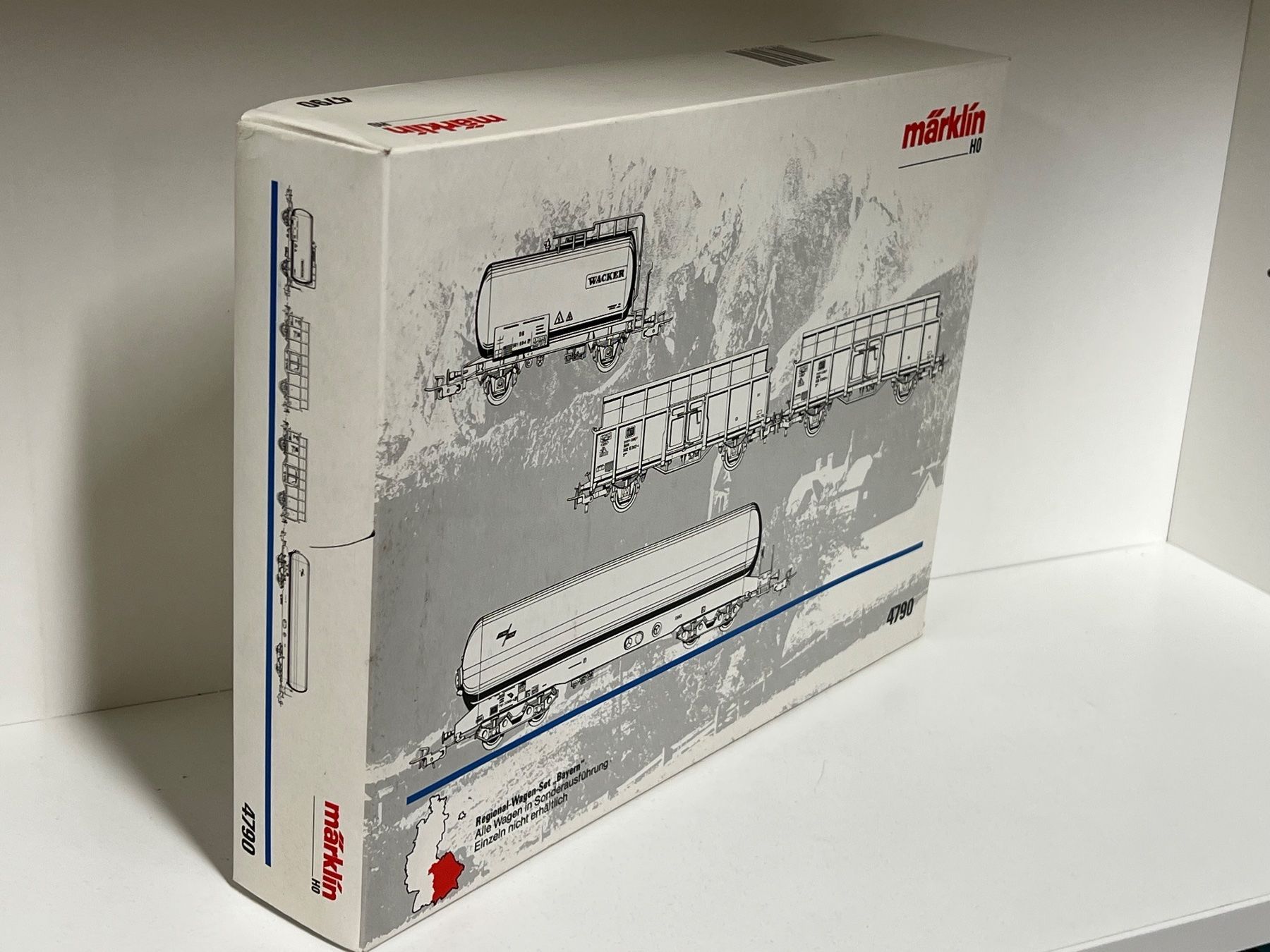 Märklin Modellini di ferrovie: Märklin H0 Güterwagen-Set 4790 – Nuovo e nell'imballaggio originale da Neuenhof venduto da ludovicco 2