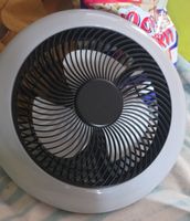 Tischventilator rund grau Gebraucht