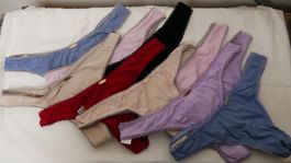Nette Rose Thong Slip 10x Unterwäsche Unterhose