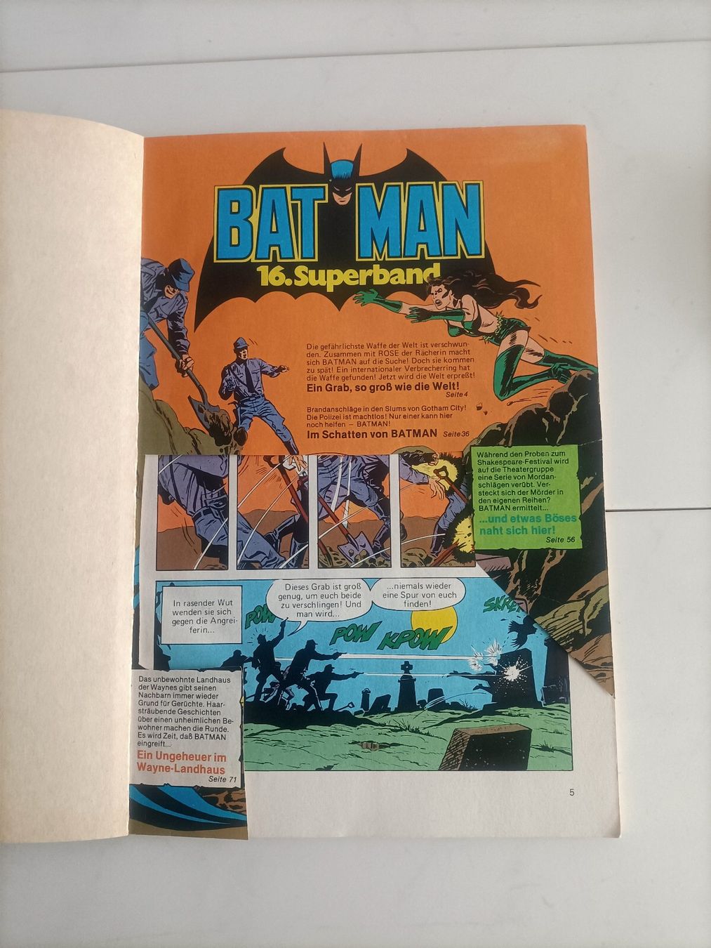 Fumetti: BD Comics Batman 16. Superband / Ehapa 1982 – Usato da crans montana venduto da AB3963 1