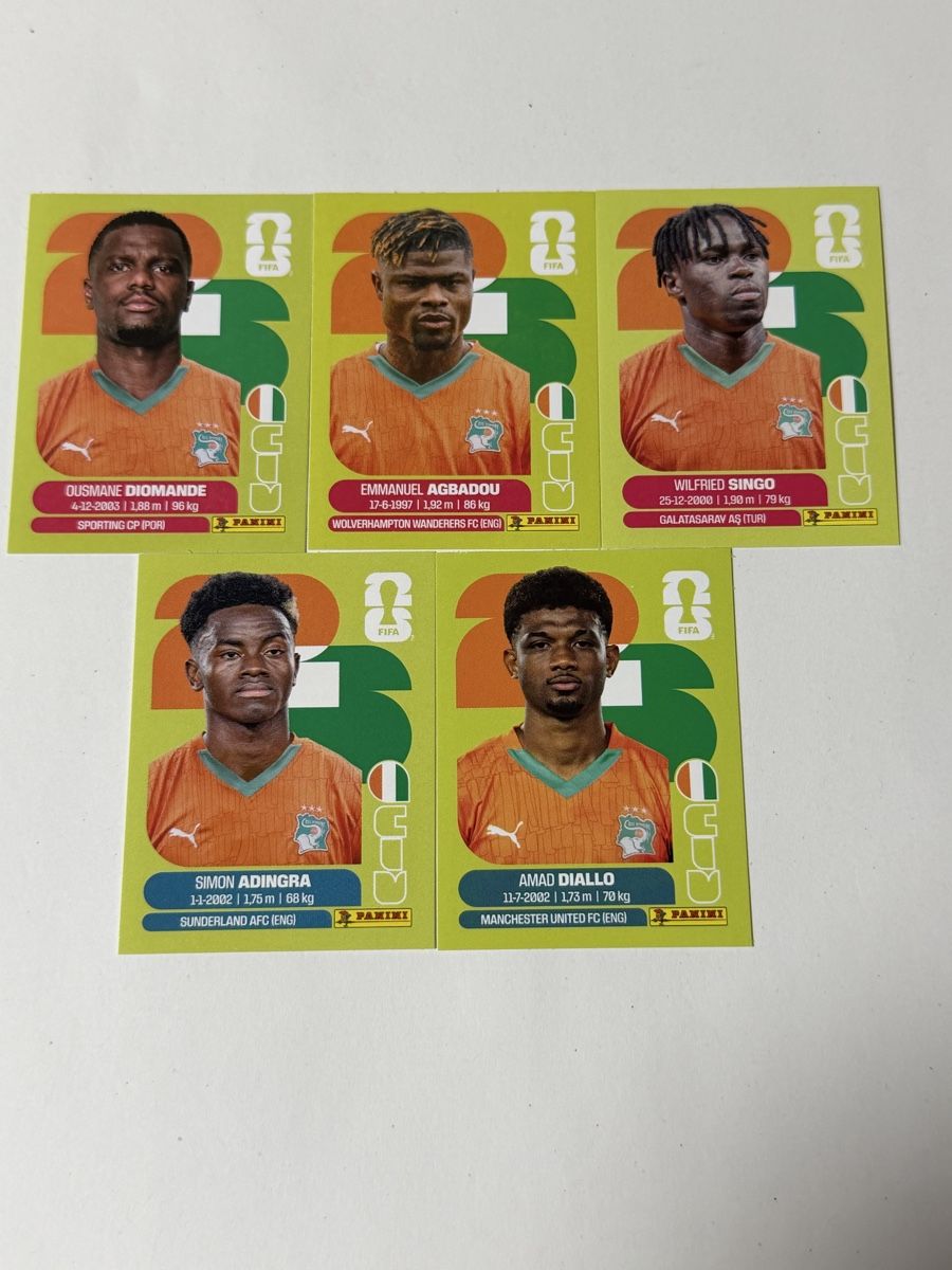 Panini Sammelbilder & Trading cards: Panini WM 2026 - Elfenbeinküste Set 5 Stk. – Neu und originalverpackt aus Wallbach von ale_db7t