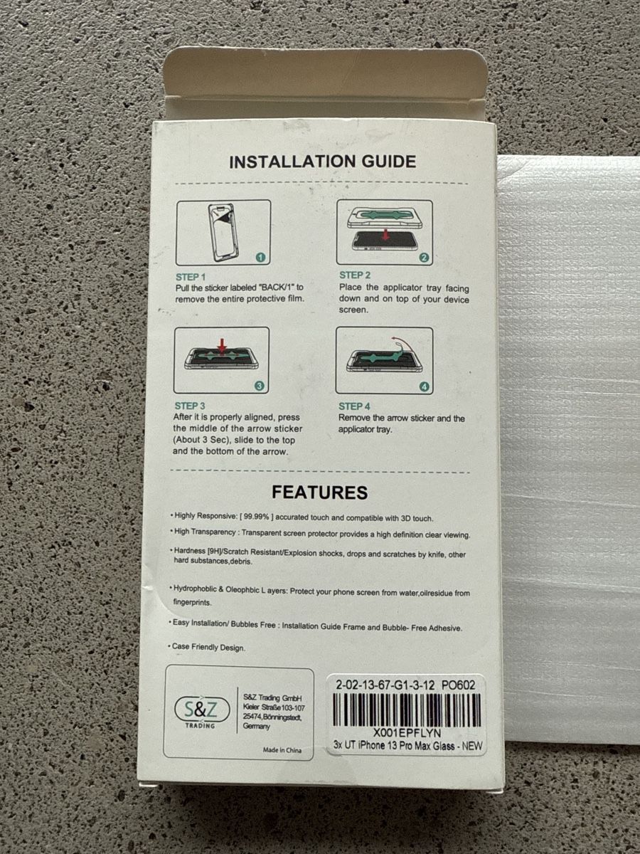 Lackretusche & Schutzfolien: Utection schutzglas iPhone 13 Max Pro – Neu (gemäss Beschreibung) aus Richterswil von Solemare47Nicole 1