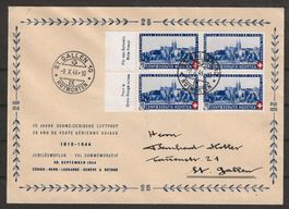 1944 : Pro Patria Nr. B25 auf Brief