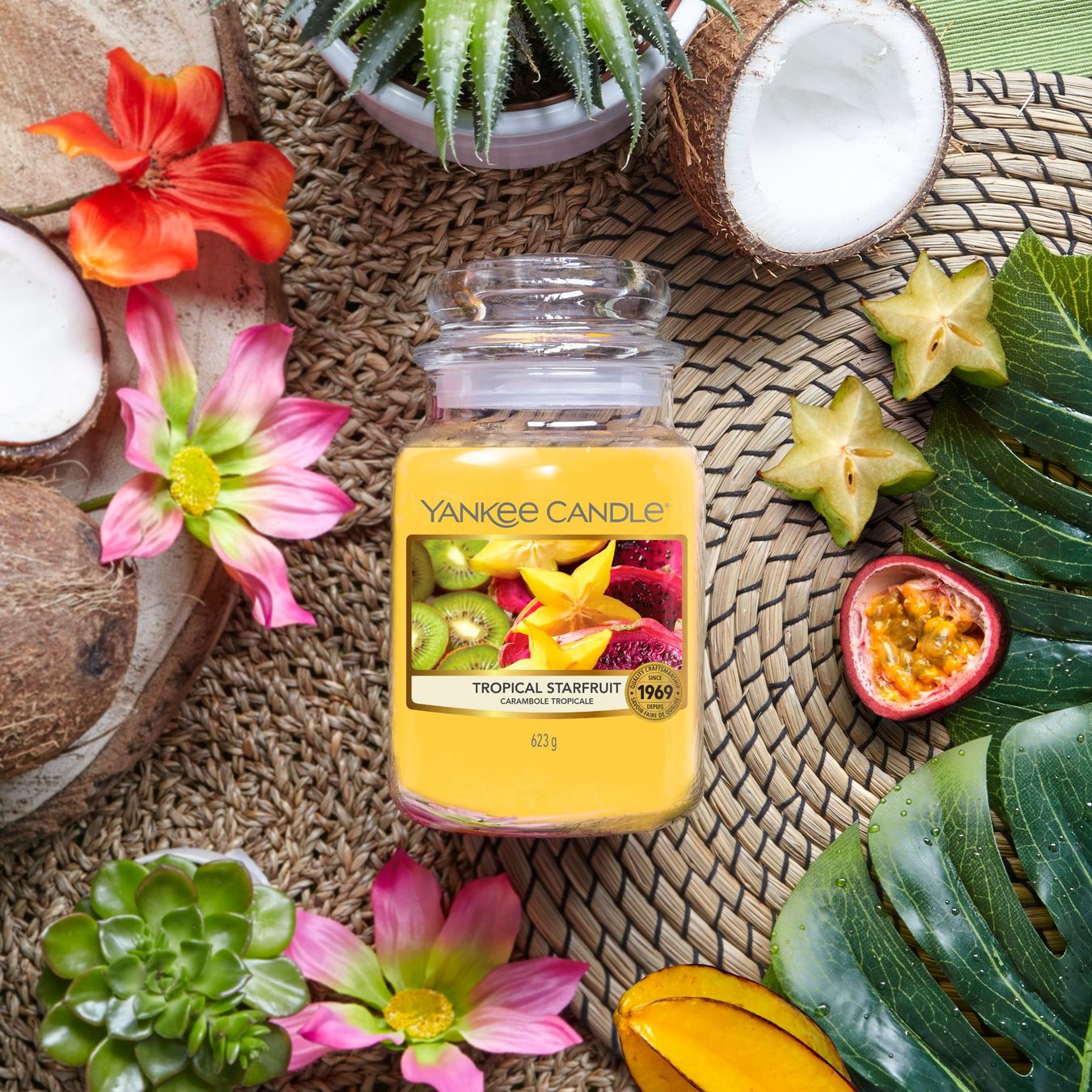 Yankee Candle Kerzen: Yankee Candle Tropical Starfruit large Jar – Neu und originalverpackt aus Langwiesen von rtWebshop 2