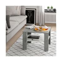 Couchtisch Beistelltisch Beton/Weiss- Sofatisch - Salontisch