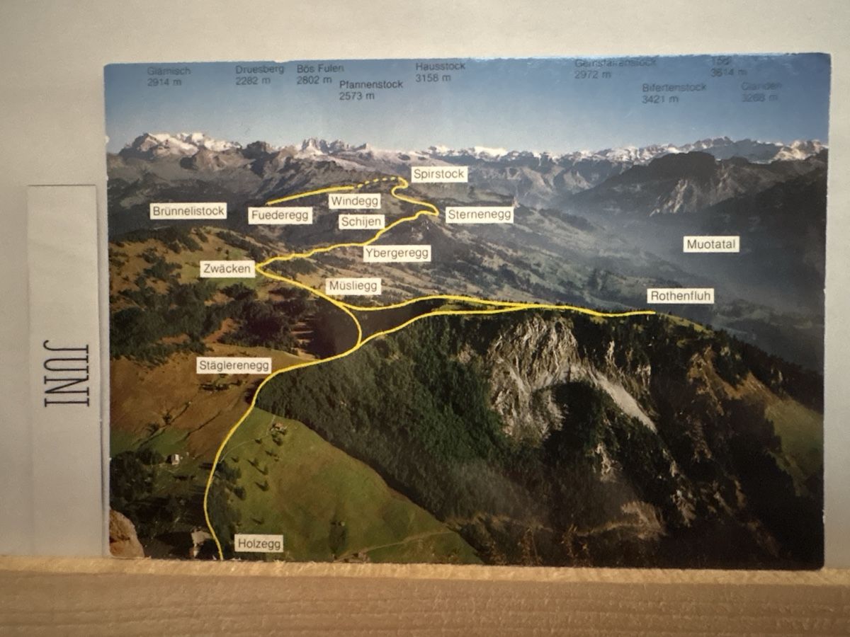 Cartoline postali: AK von von 7 Egg Wanderung – Usato da Rümlang venduto da Kartenpost1