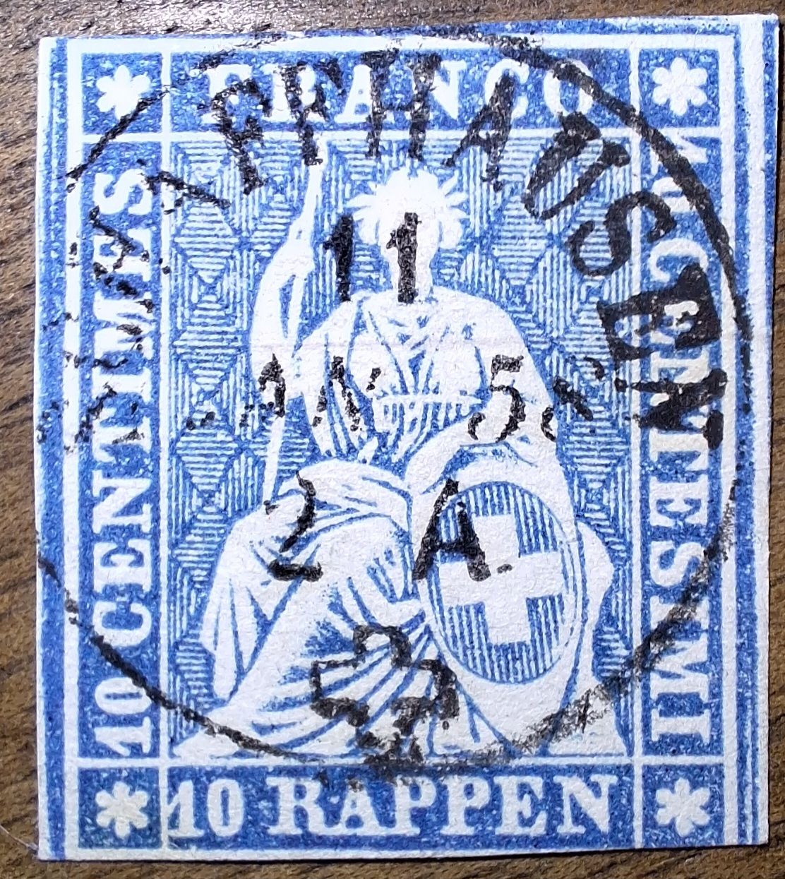 Tutti i francobolli: Strubel 23C Schaffhausen  – Usato da Balgach venduto da SIMEON27