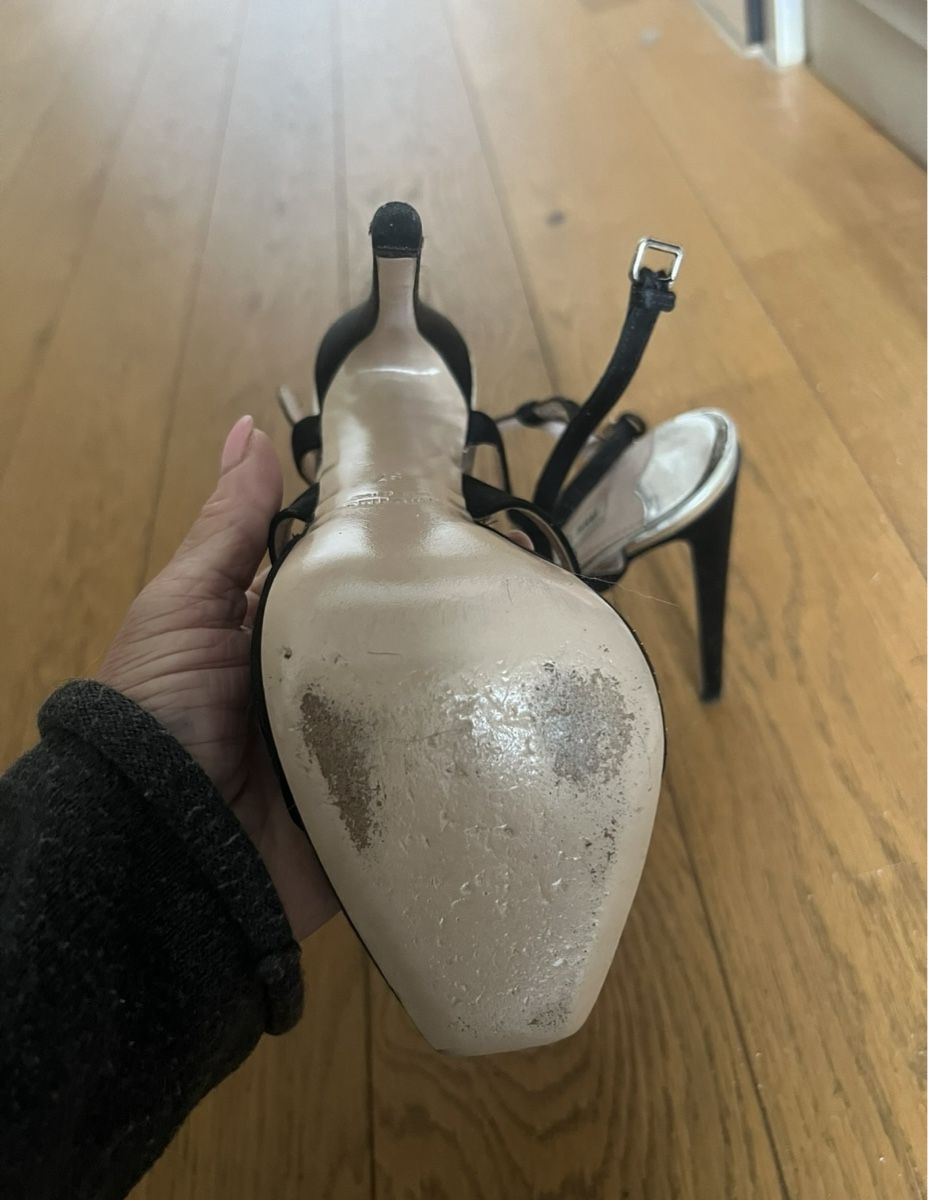 Miu Miu Damenschuhe: Miu Miu Satin Crystal High Heels – Gebraucht aus Horgen von susu6969 3