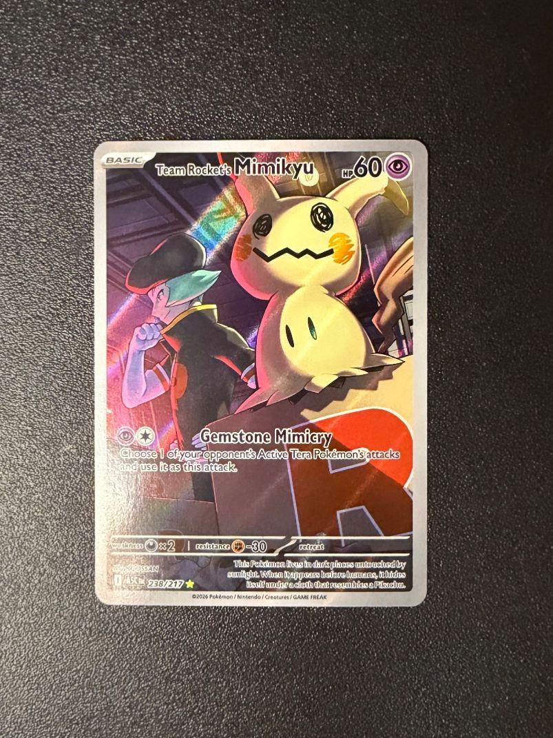 Pokémon Sammelbilder & Trading cards: Team Rockets Mimikyu #238/217 – Neu (gemäss Beschreibung) aus Niedergösgen von SwissPokeCards