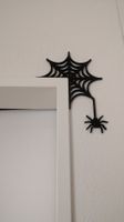 Spinnennetz Türrahmen-Deko mit Spinne / Gothic Corner Decor