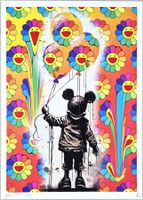Death NYC Ed Pop Art Druck " Murakami Banksy Balloon Mouse