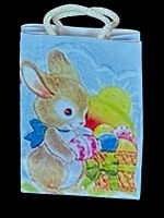 Ostertasche (Häschen) für die Puppenstube. Papier. NP 3.80.