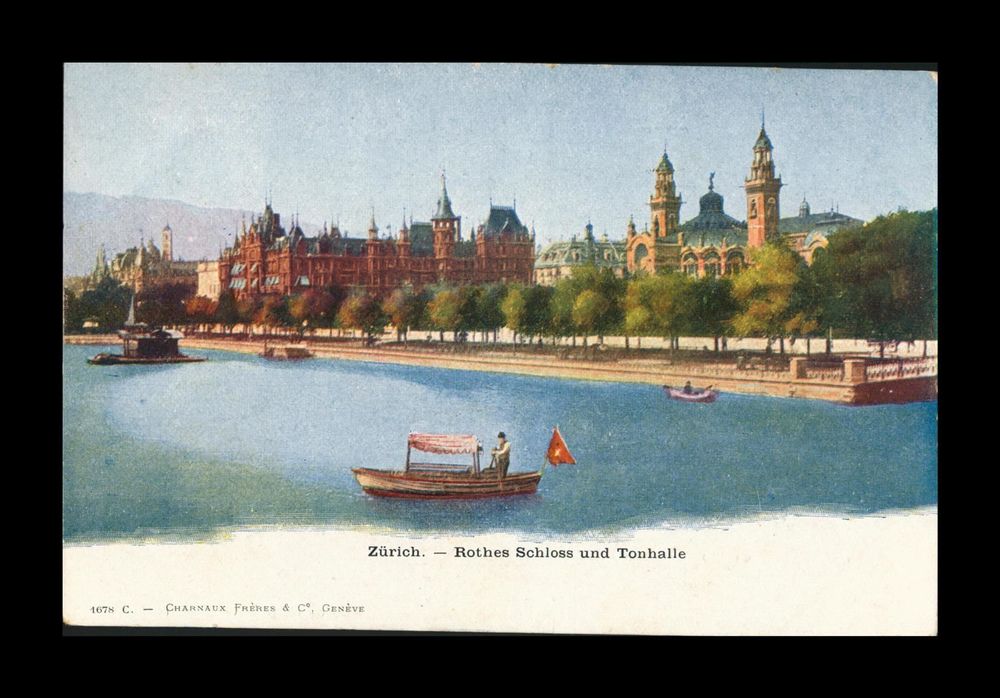 1905 ZÜRICH ROTES SCHLOSS UND TONHALLE Kaufen auf Ricardo