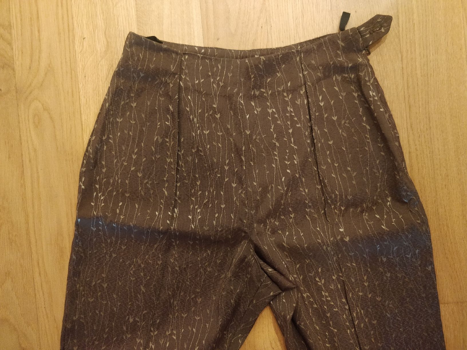 Pantaloni: Alain Manoukian Hose, Gr. S, Grün/Braun – Difettoso da Chur venduto da Eona4 2