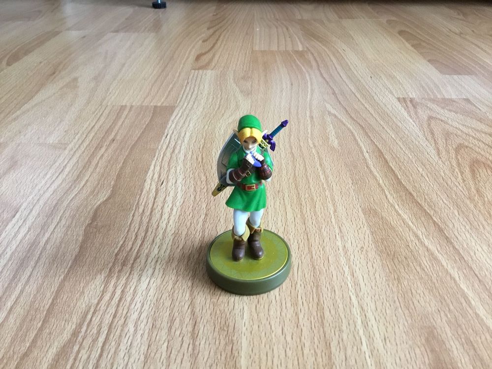 Link ocarina of Time Amiibo Zelda Breath of the Wild Acheter sur Ricardo