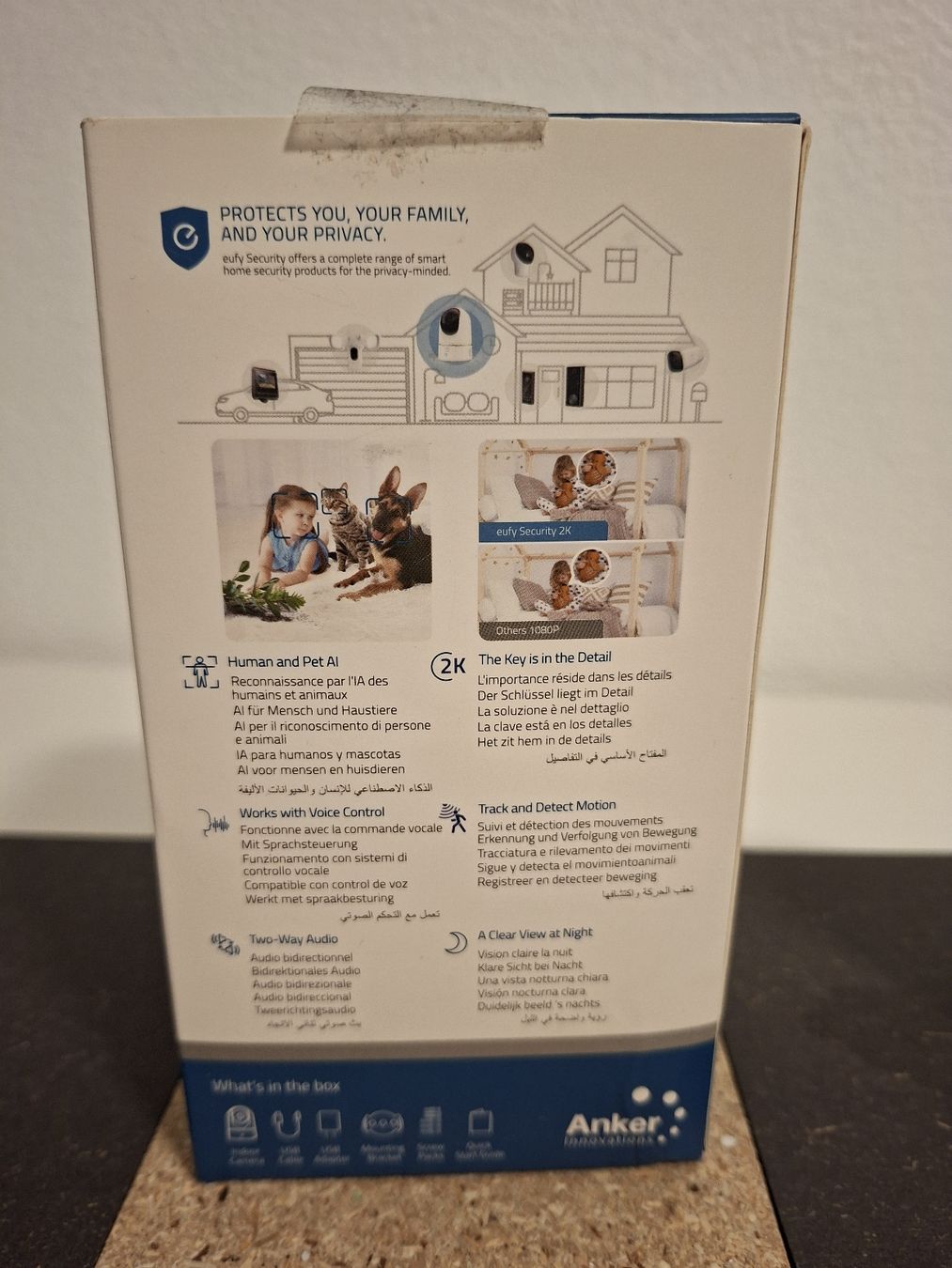 Videocamere: eufy Caméra intérieur de sécurité 2K – Usato da Léchelles venduto da gui1528 2