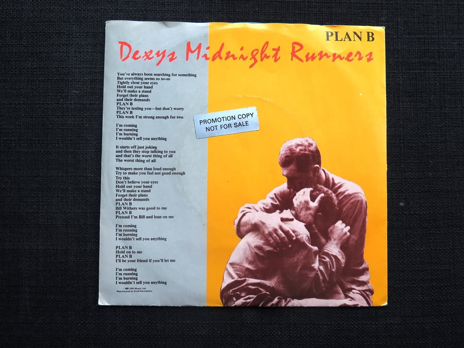 Dischi in vinile: (p) Single: DEXYS MIDNIGHT RUNNERS: Plan B – Usato da Bern venduto da Balzamico