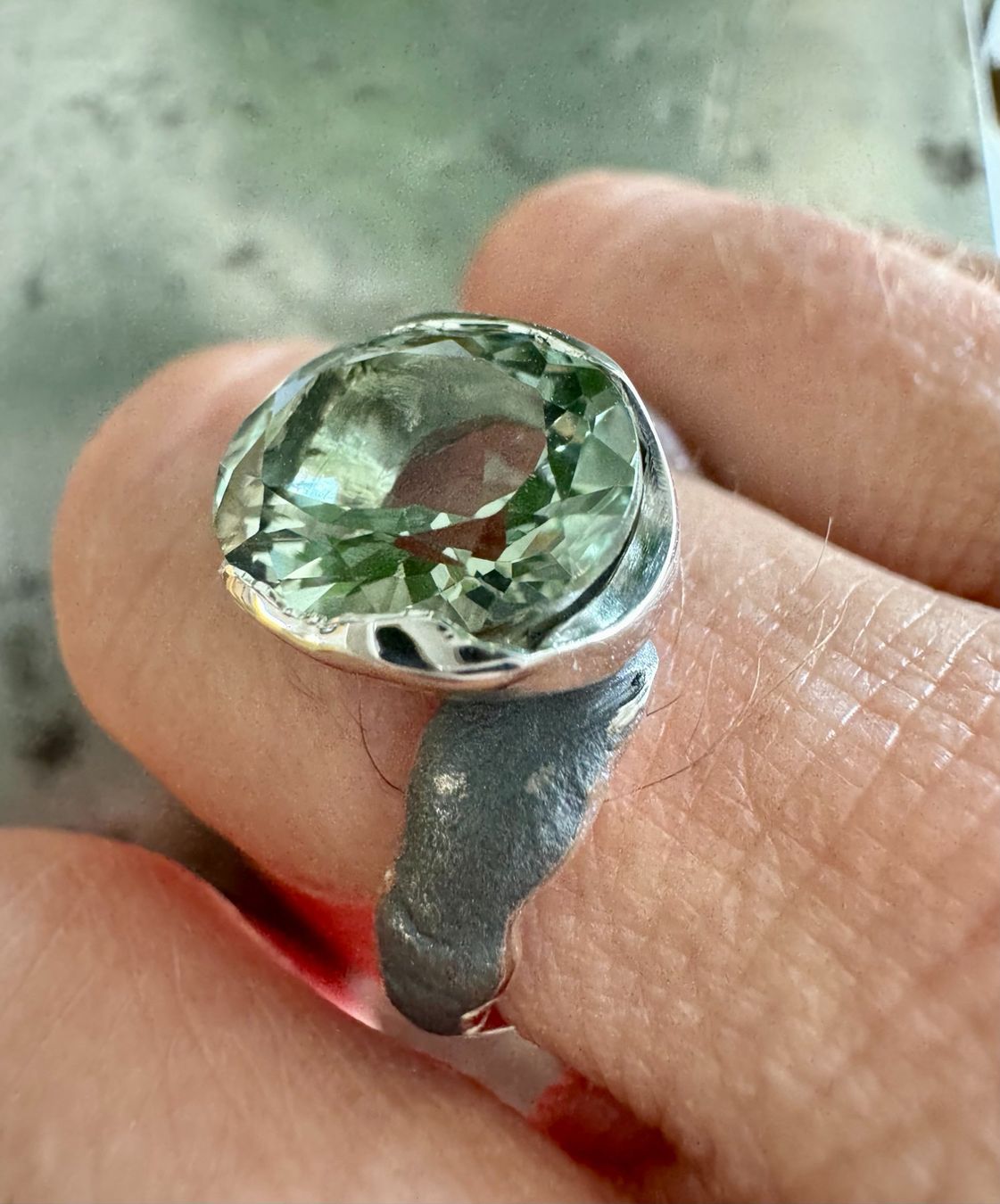 Anelli: Ring "Fantastic" Prasiolith – Nuovo e nell'imballaggio originale da Jona venduto da Herzschmiede 9