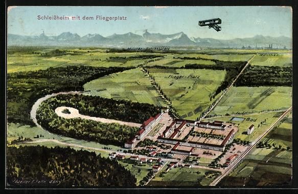 Bilder & Poster: Schleissheim, Fliegerplatz aus der Vogel – Gebraucht aus Berlin von bartko-reher