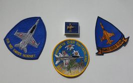 Patch: F/A-18 SWISS HORNET, SWISS TIGER TEAM, F/A-18 Pin