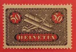 F9, Flugpostmarke Doppeldecker postfrisch Kt. 60.-
