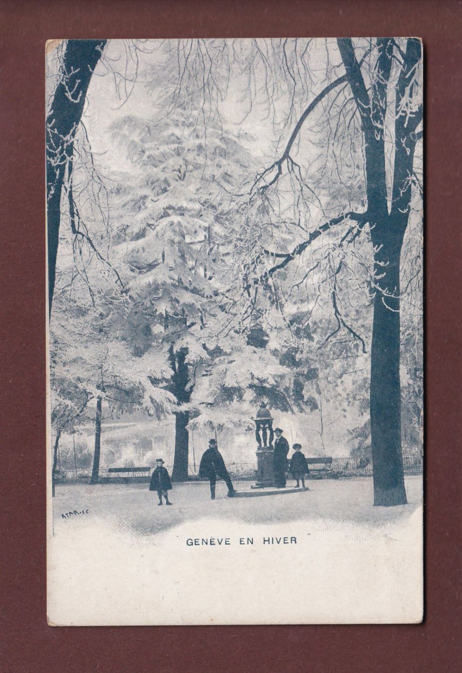 Cartoline postali: GENEVE en hiver – Usato da Pully venduto da nicecards