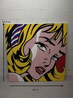 Pop-Art Gemälde im Stil von Roy Lichtenstein