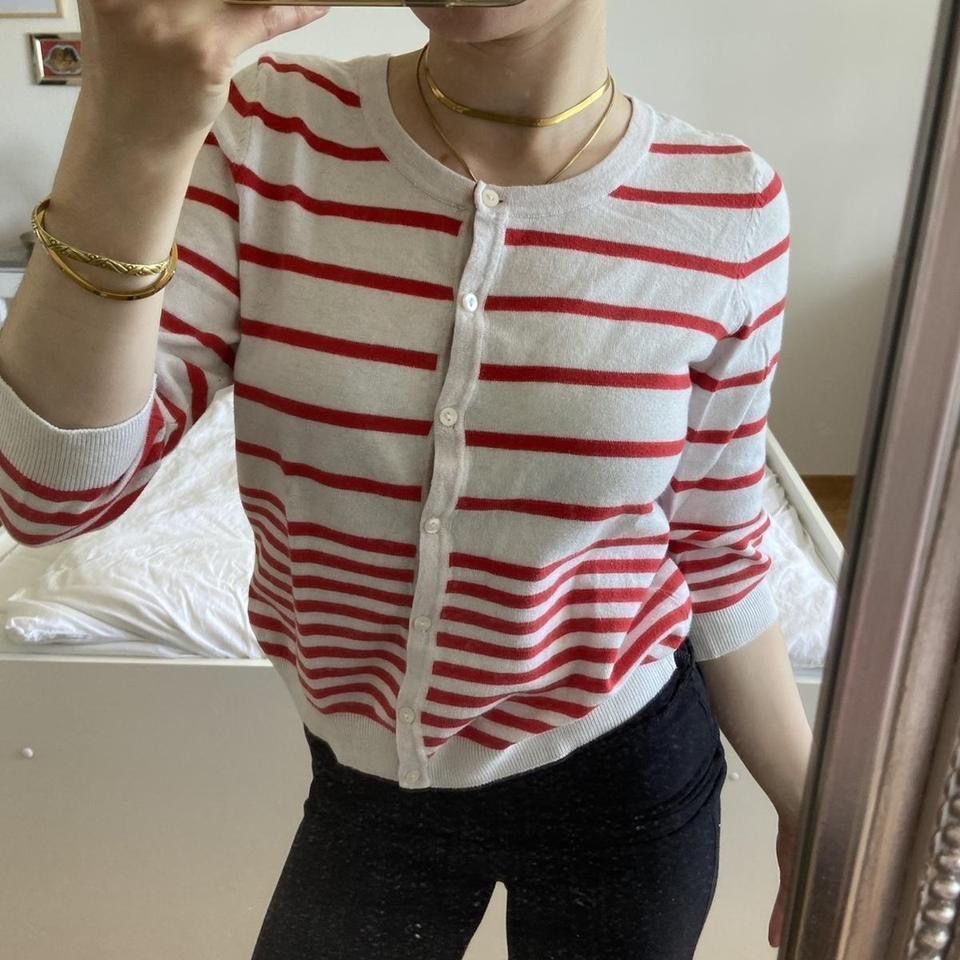H&M Pulls & Sweat-shirts: white/red striped cardigan S H&M  – D'occasion à Spiegel b. Bern par pre1ovedthreads 5