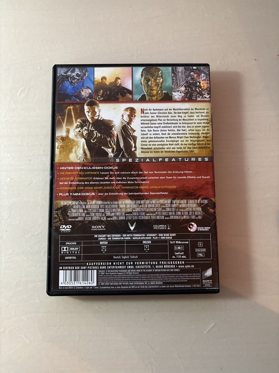 Tutti i DVDs: Terminator - Die Erlösung – Usato da Ruswil venduto da Slivio_ 1