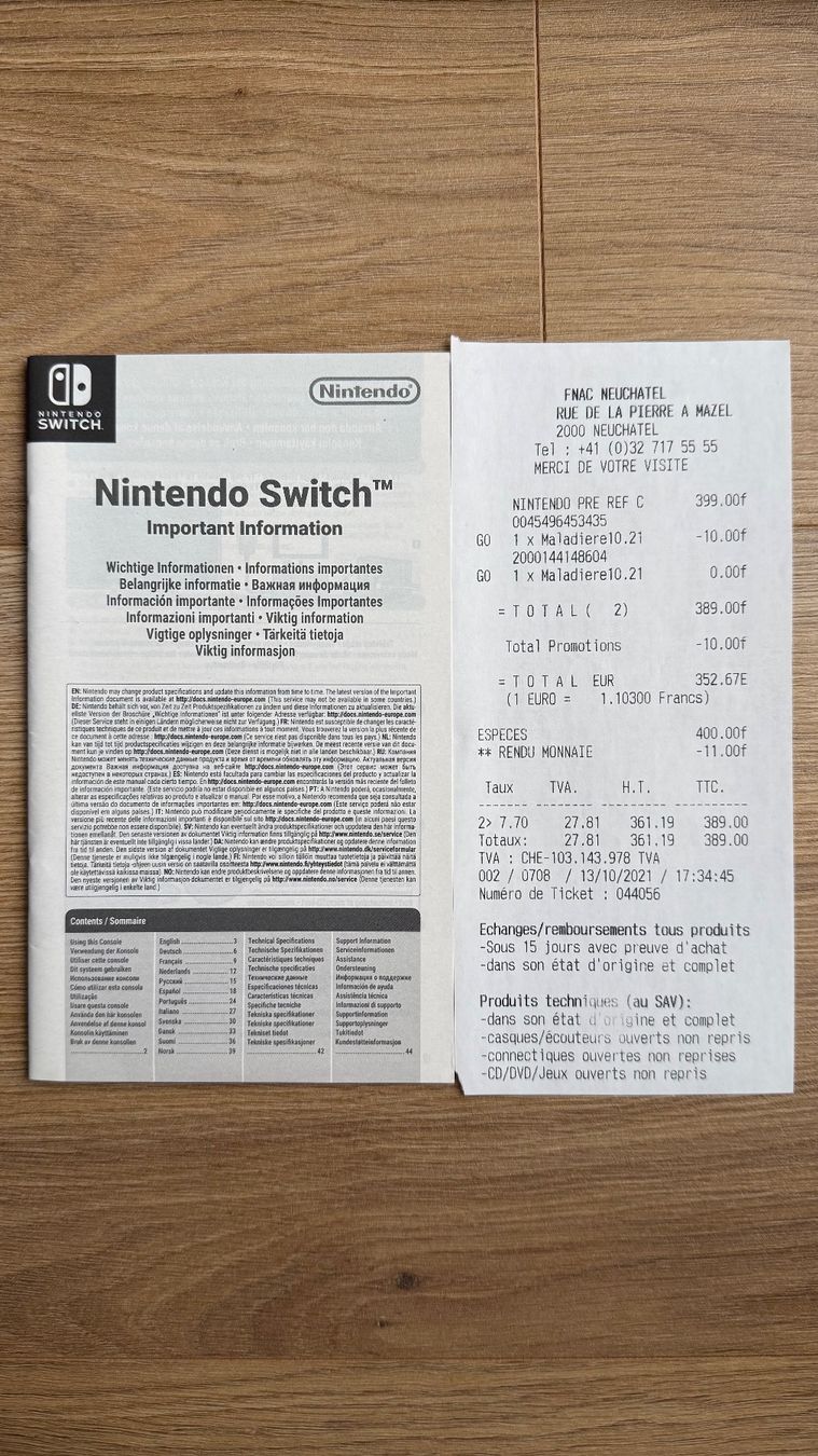 Nintendo Konsolen: Nintendo Switch OLED avec accessoires – Gebraucht aus Marin-Epagnier von Nunop 8