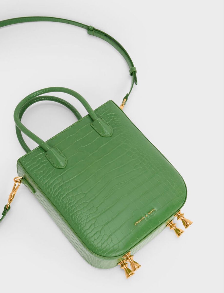 Borse da donna: Charles & Keith Croc-Embossed Tote Bag – Nuovo e nell'imballaggio originale da Oberentfelden venduto da ana_s526 1