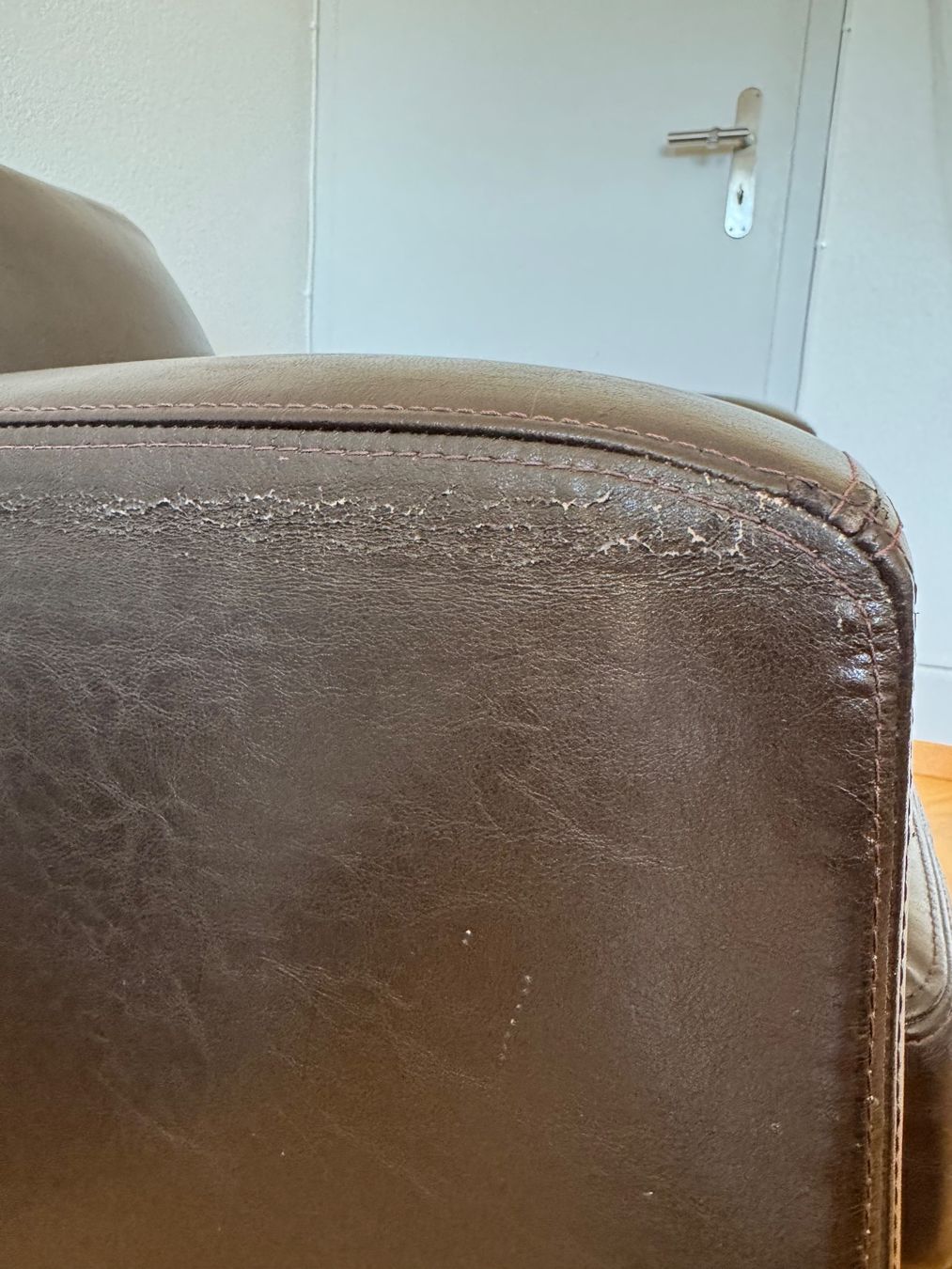 Sessel: Sessel Leder braun Kunstleder – Gebraucht aus Bern von val_f82l 3