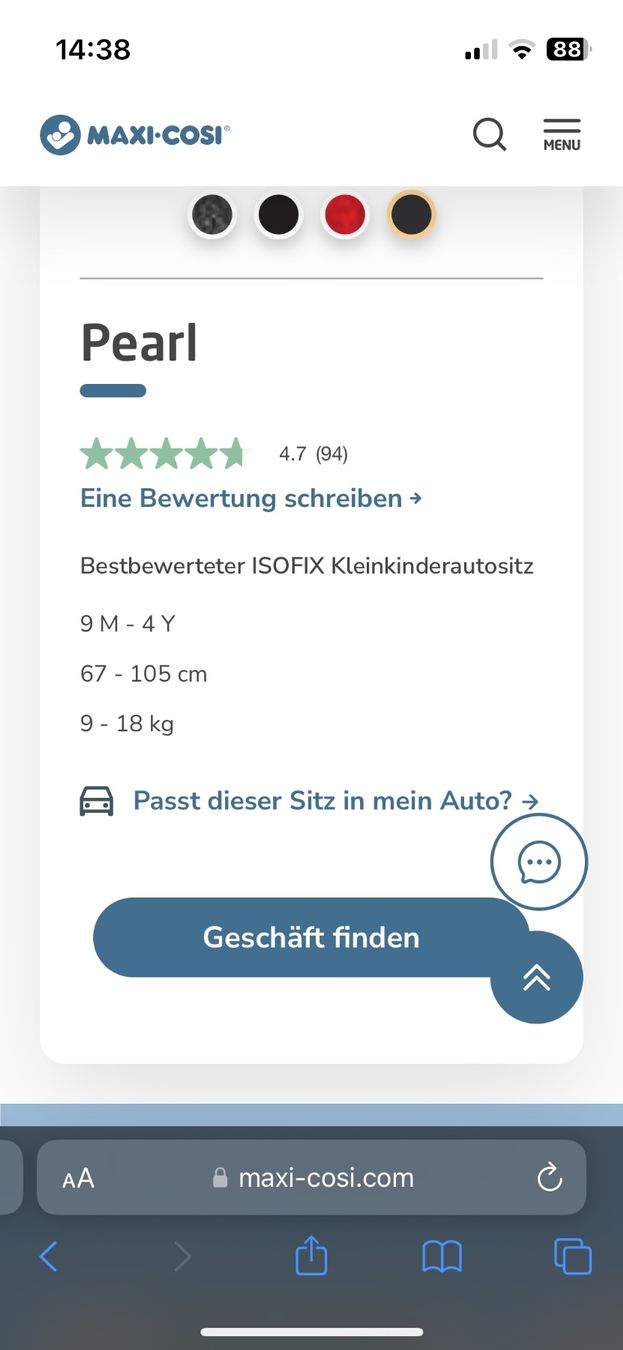 Seggiolini per auto: Isofix Station und Pearl Sitz (fast gratis!!!) – Usato da Hochdorf venduto da Forestgreen 3