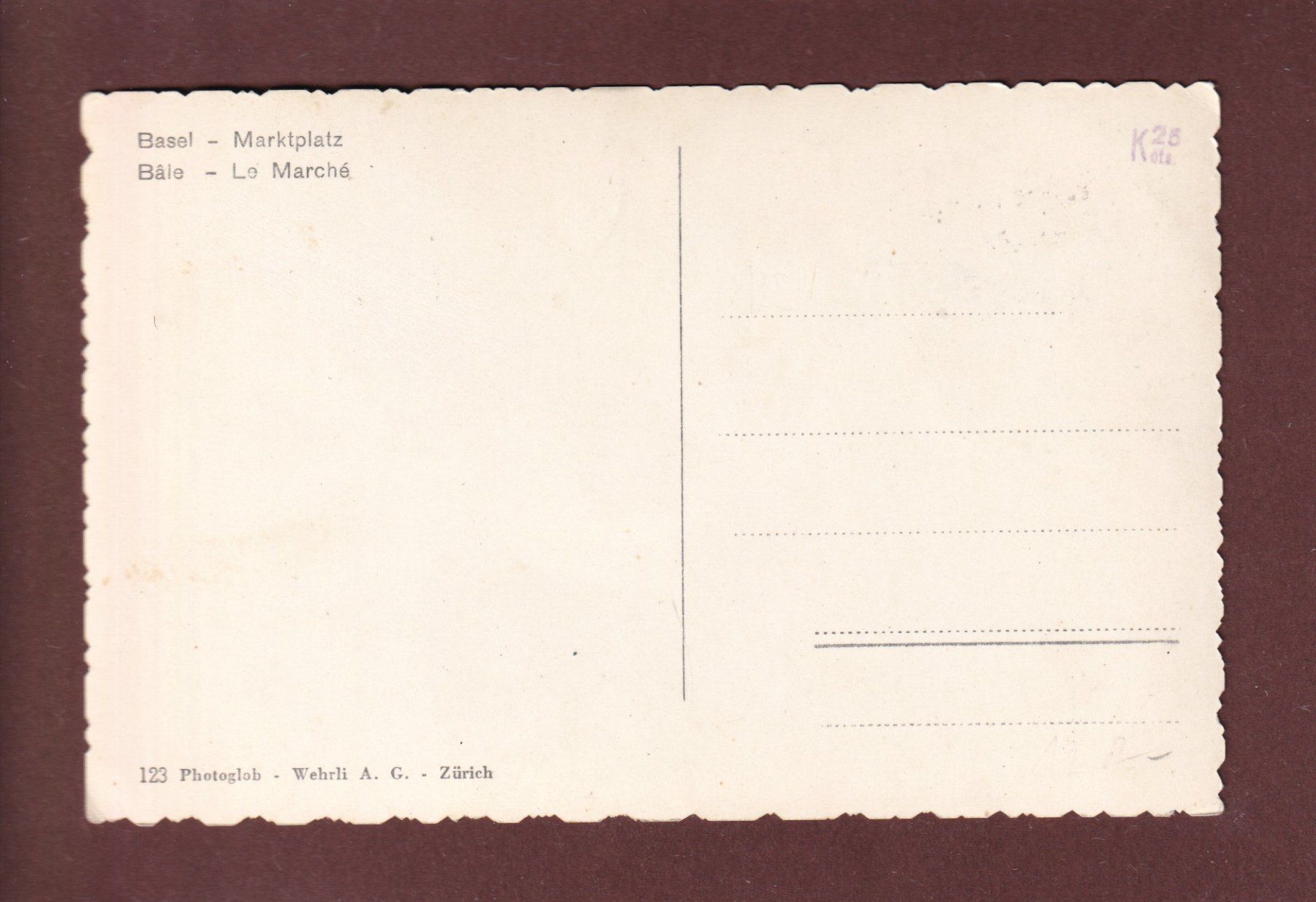 Cartoline postali: BASEL - Marktplatz - Tram – Usato da Pully venduto da nicecards 1