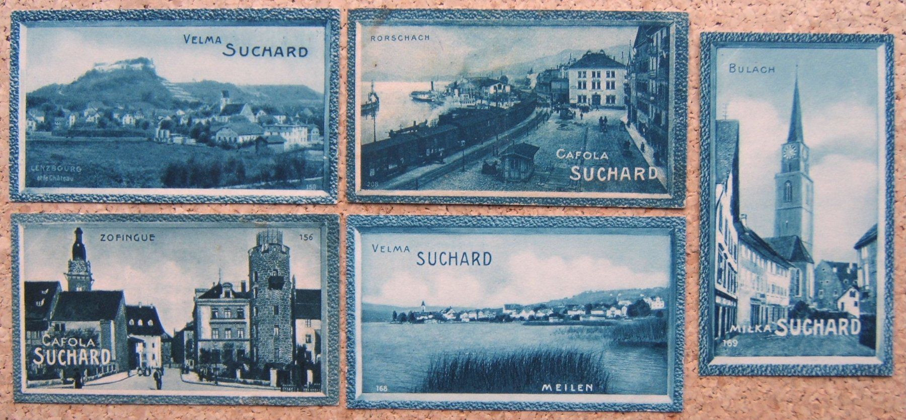 Suchard Sammelbilder & Trading cards: 5 SAMMELBILDER CHOCOLAT SUCHARD – Gebraucht aus Brunnen von Nonne04