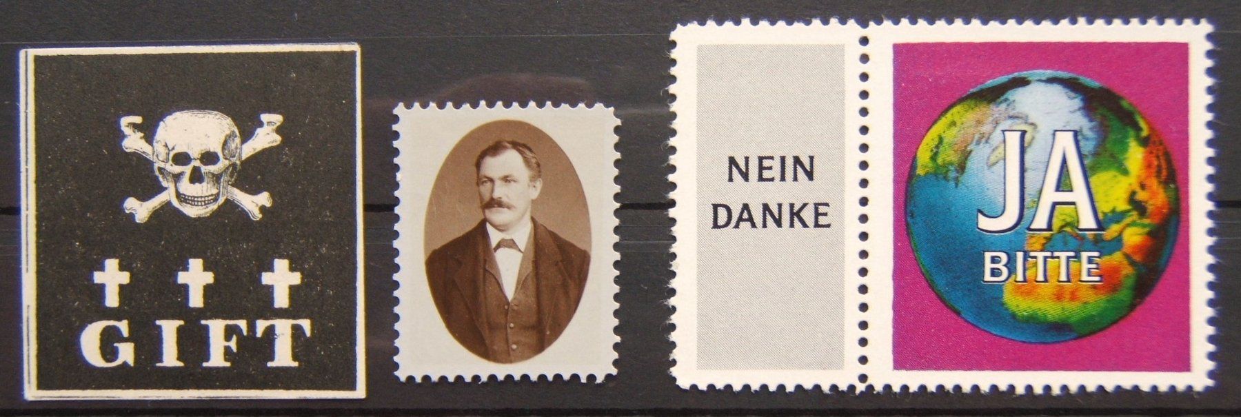 Tutti i francobolli: 3 VIGNETTEN / REKLAMEMARKEN CINDERELLA – Usato da Brunnen venduto da Nonne04