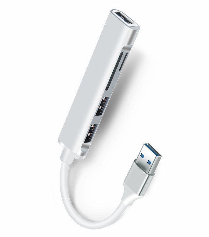 Hub & Switch: 3Port USB 3.0 Hub Card Reader + 2 in 1 SD + microSD (TF) – Nuovo e nell'imballaggio originale da Rorschacherberg venduto da elektrofreak 2