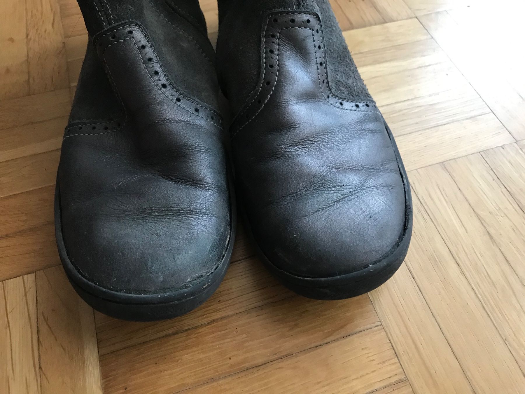 Schuhe für Mädchen: Stiefel Leder Grösse 33 grau – Gebraucht aus Emmenbrücke von Hathor123 4