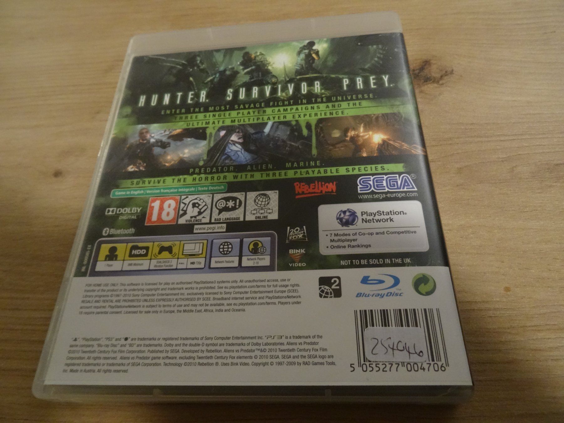 Sony Giochi: Aliens vs Predator PS3 – Usato da Olten venduto da Disc-Ausverkauf 2