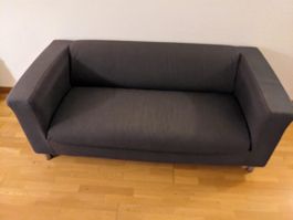 Sofa dunkelgrau Breite 178 cm Höhe 85 cm gebraucht