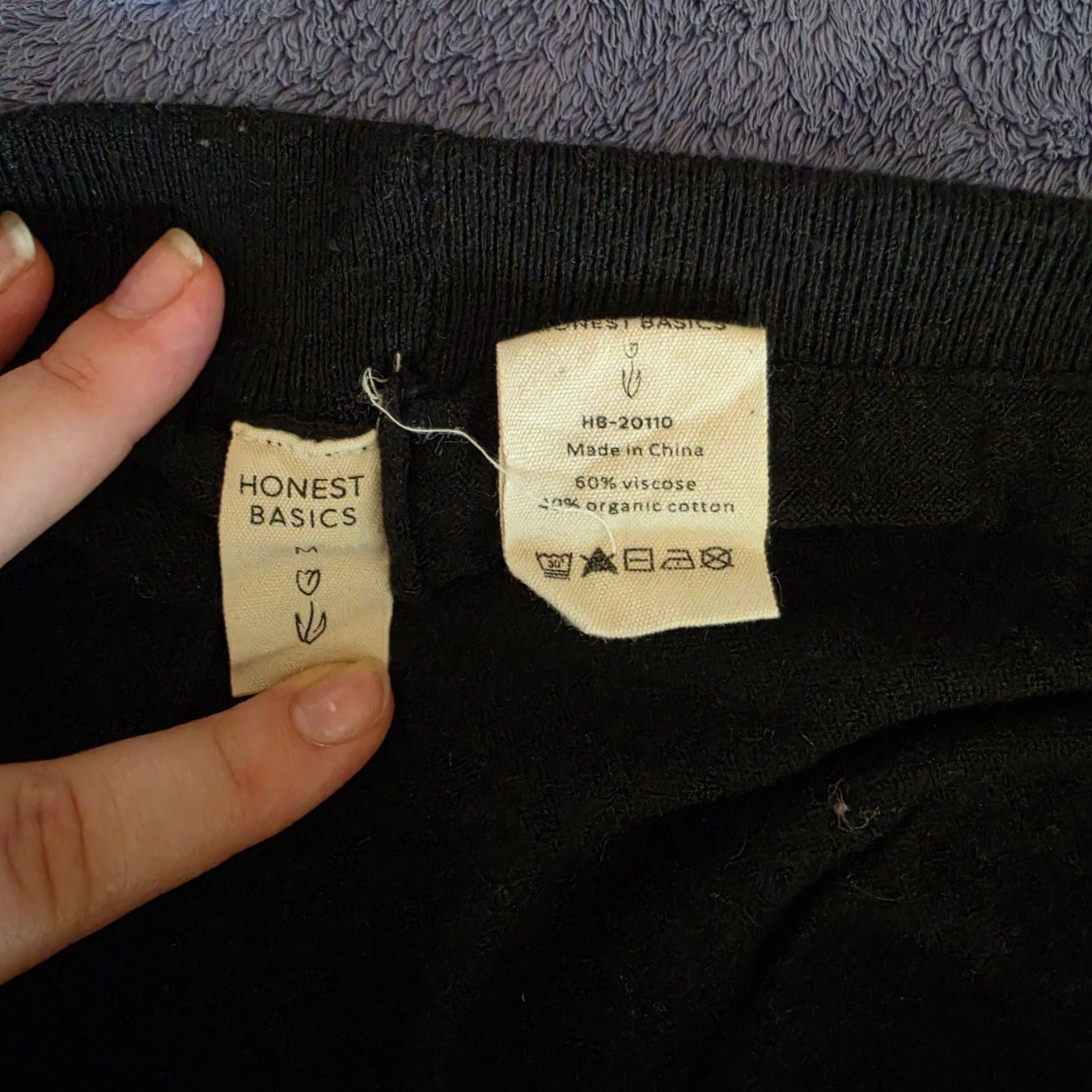 Pantaloni: Honest Basics Baumwollhosen Gr. M – Usato da Fehraltorf venduto da shiilaa.hoot 2