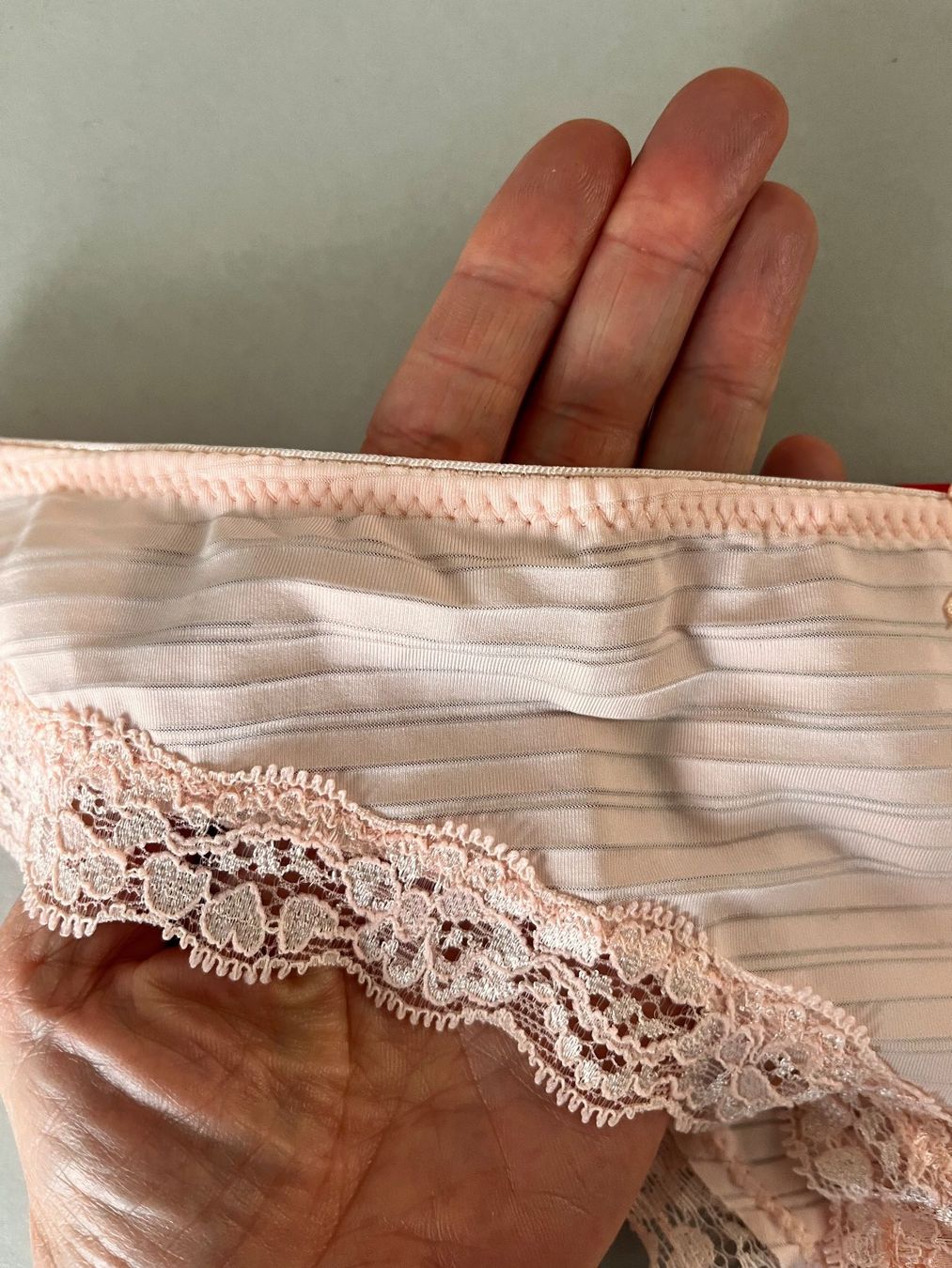 Altra biancheria intima: S. OLIVER, Slip mit Spitzen, Grösse 44/46, Farbe Hellrosa – Nuovo e nell'imballaggio originale da Rudolfstetten venduto da gst_g7xl 2