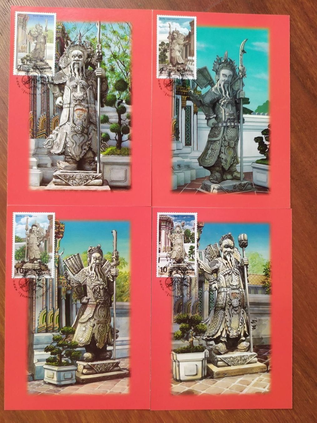 Tutti i francobolli: Thailand - Statues Maximum Cards 1998 – Nuovo e nell'imballaggio originale da Villars-sur-Glâne venduto da MiguelDelgado