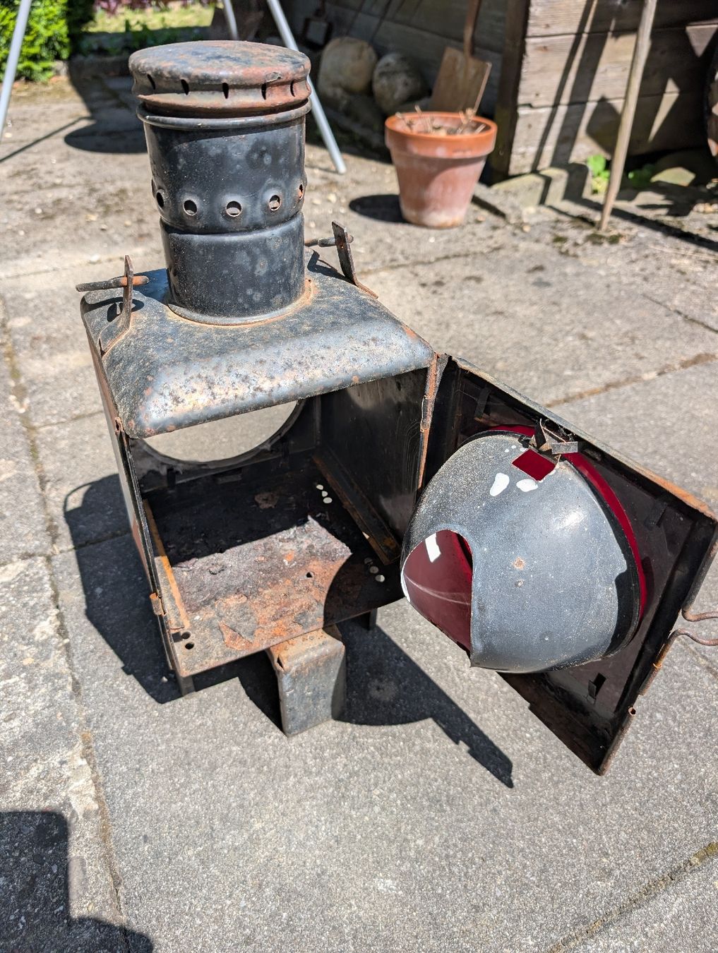 Altro in Ferrovia: Alte Zugschlusslampe DB – Difettoso da Strengelbach venduto da Elfenfarn