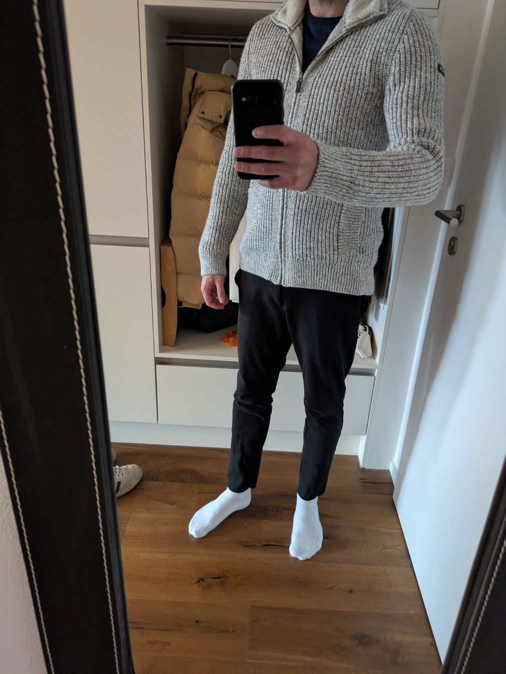 Superdry Giacche: Superdry Premium Knit Strickjacke Herren S grau – Usato da Wauwil venduto da KilluaSumisu 1