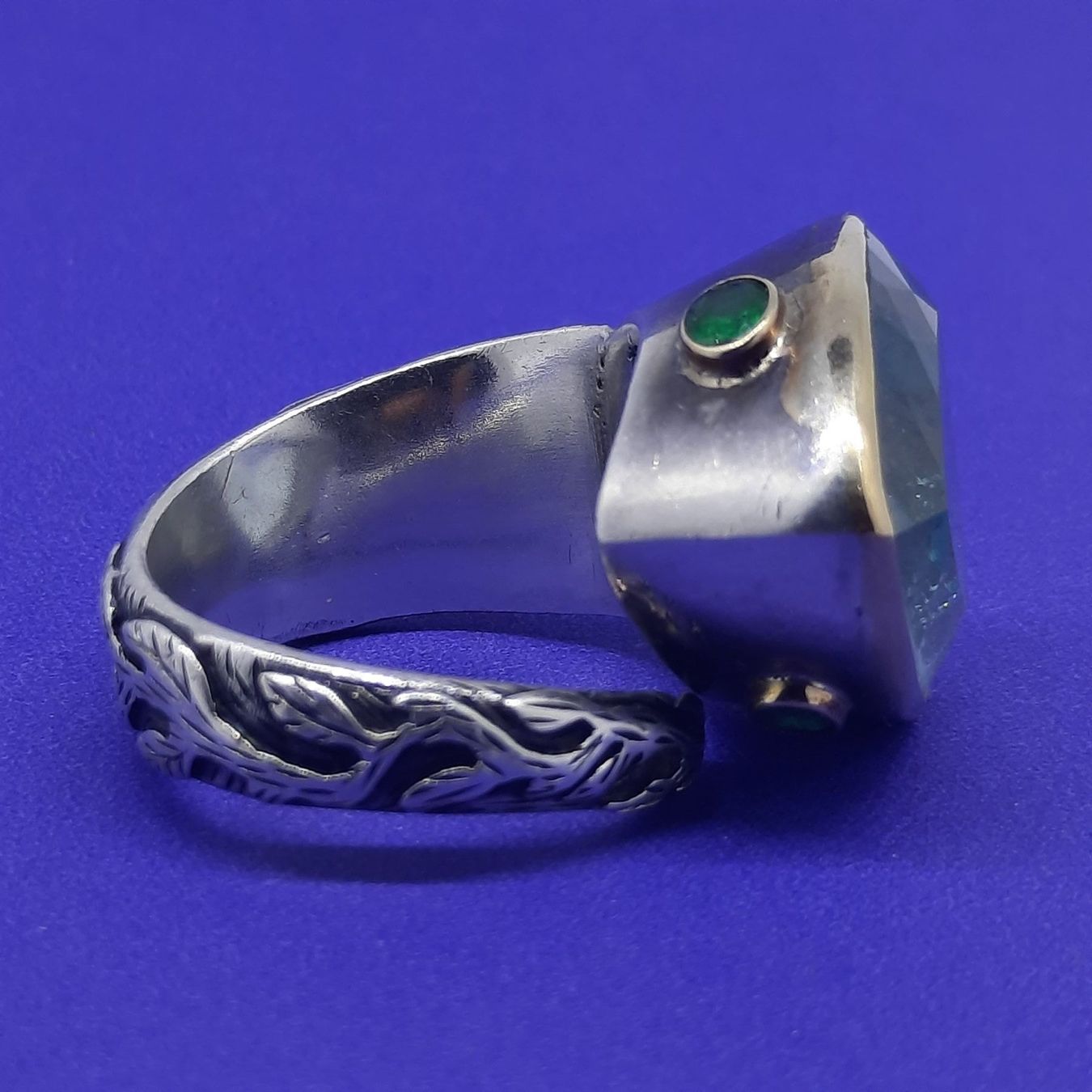 Anelli: Edler Ring mit bezauberndem Aquamarin Edelstein Gold Silber – Usato da Unterägeri venduto da Altgoldschmuck 3