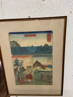 Antiker Japanischer Holzschnitt